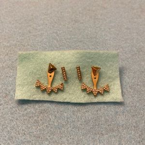 STELLA & DOT 4-n-1 gold earring set